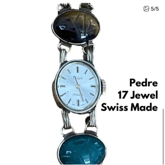 Antique 1950’s Pedre Egyptian Scarab Winding Watch - Picture 2 of 5